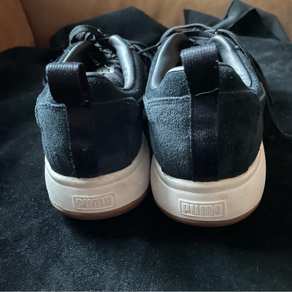 Puma black suede Mayu sneaker flatform platform gum sole - Picture 6 of 10